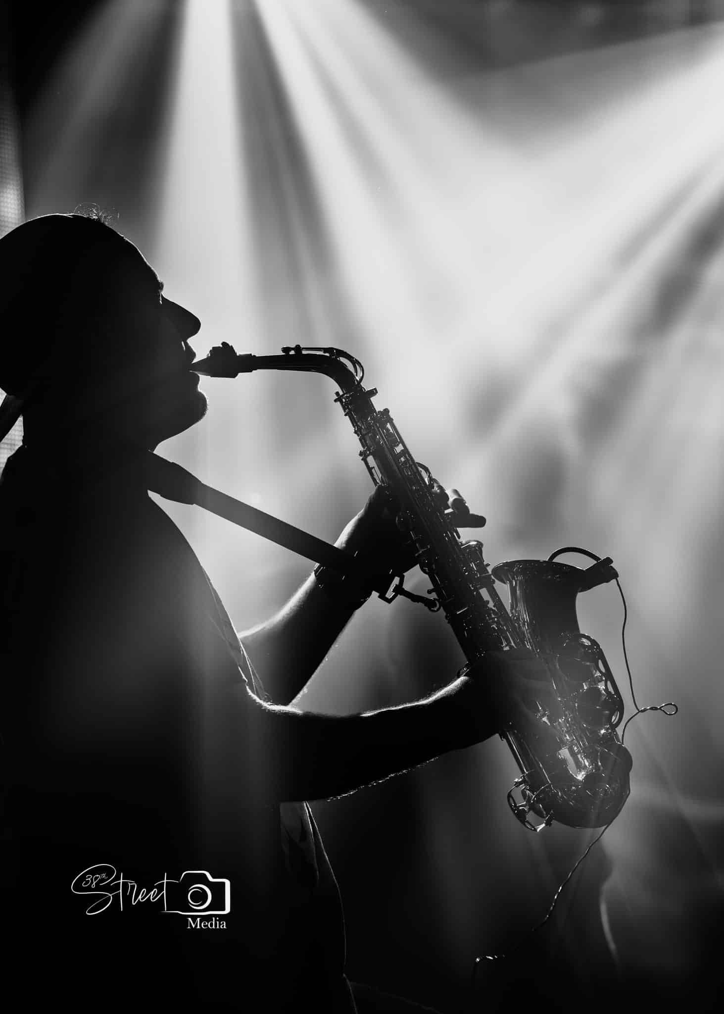 new years eve concert at the pond saxophone player